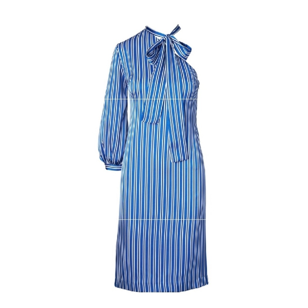 Tripes one shoulder dress